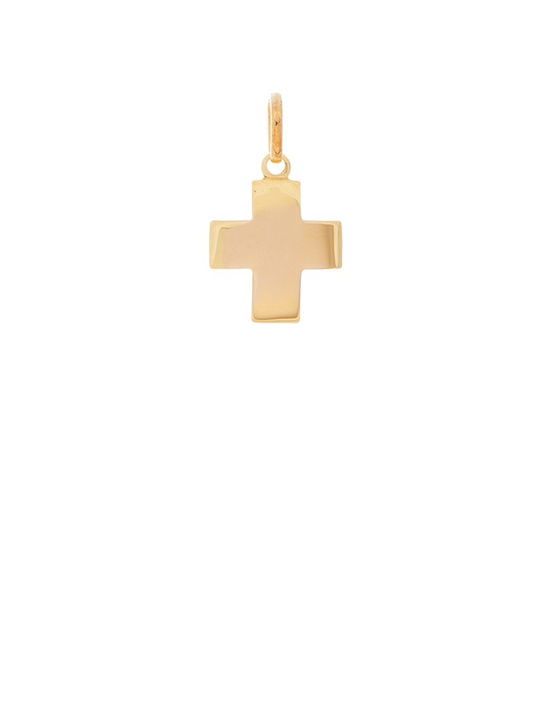 Gold cross charm shop