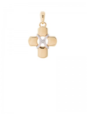 9.19gram 18K Italian Gold Cross pendant