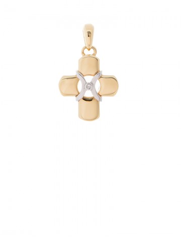 9.19gram 18K Italian Gold Cross pendant