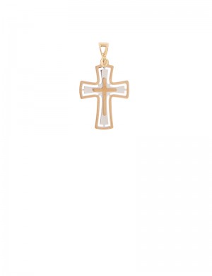 1.02 gram18K Italian Gold Cross pendant