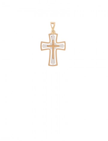 1.02 gram18K Italian Gold Cross pendant