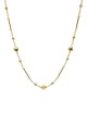 18K Yellow Gold Linked Bead Necklace