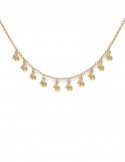 18K Italian Yellow Gold Elephant Charm Necklace
