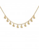 18K Italian Yellow Gold Elephant Charm Necklace