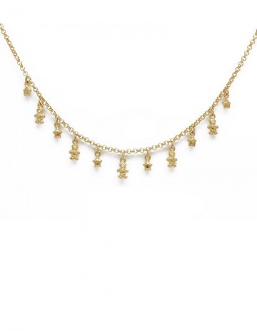 11.00 Gram 18K Italian Gold Charm Necklace