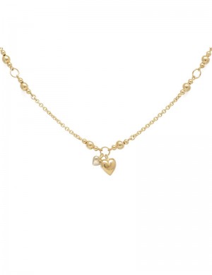 White gold deals charm necklace