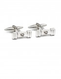 7.31gram 18K Italian White Gold Cuff Link