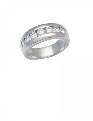 0.75ct Diamond 18K White Gold Ring