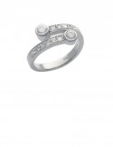 0.52ct Diamond 18K White Gold Ring