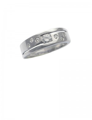 0.13ct 18K Gold Diamond Ring