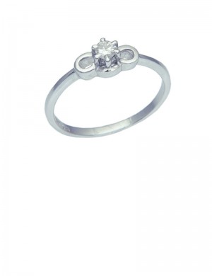 0.10ct Diamond 18K White Gold Ring