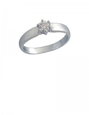 0.21ct 18K White Gold Diamond Ring 