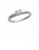0.23ct Diamond 18K Gold Solitaire Ring