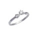 0.10ct 18K white gold diamond ring