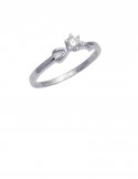 0.10ct 18K white gold diamond ring