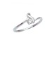 0.10ct Diamond 18K White Gold Ring