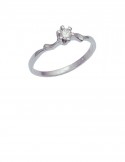 0.10ct Diamond 18K White Gold Ring