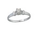 0.29ct Diamond 18K White Gold Ring