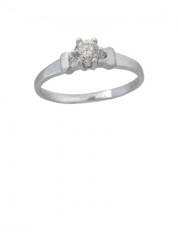 0.29ct Diamond 18K White Gold Ring