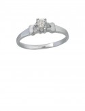 0.29ct Diamond 18K White Gold Ring