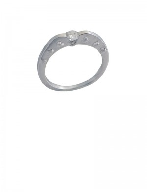 0.18ct 18K White Gold Diamond Ring