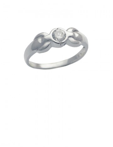 0.26ct Diamond 18K White Gold Solitaire Ring