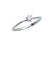 0.11ct Diamond 18K White Gold Ring