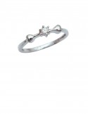 0.10ct Diamond 18K White Gold Ring