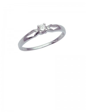 0.10ct Diamond 18K Gold Ring