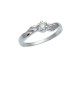 0.11ct Diamond 18K White Gold Ring