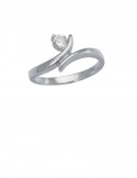 0.13ct Diamond 18K White Gold Ring