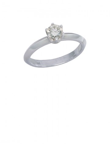 0.32ct Diamond 18K White Gold Ring