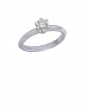 0.32ct Diamond 18K White Gold Ring