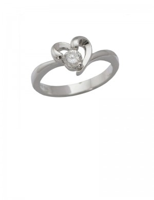 0.21ct Diamond 18K White Gold Ring