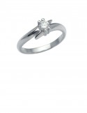 0.19ct Diamond 18K White Gold Ring
