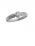 0.19ct Diamond 18K White Gold Ring