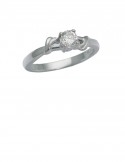 0.29ct Diamond 18K White Gold Ring