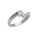 0.16ct Diamond 18K White Gold Ring