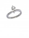 0.30ct Diamond 18K Gold Solitaire Ring