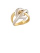 8.94gram 18K White & Yellow Gold Ring