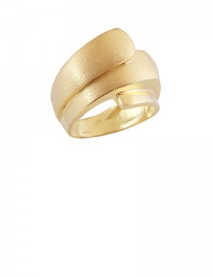 9.96gram 18K Italian White & Yellow Gold Ring