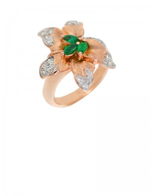 0.33ct Emerald 18K Gold Ring