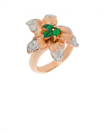 0.33ct Emerald 18K Gold Ring