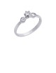 0.10ct Diamond 18K Gold Solitaire Ring