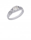 0.34ct 18K Gold Solitaire Diamond Ring