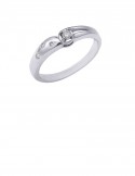 0.09ct Diamond 18K Gold Solitaire Ring