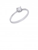 0.26ct 18K Gold Solitaire Diamond Ring