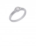 0.23ct Diamond 18K Gold Solitaire Ring