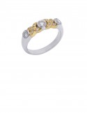 0.52ct Diamond 18K White & Yellow Gold RIng