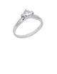 0.19ct Diamond 18K Gold Solitaire Ring